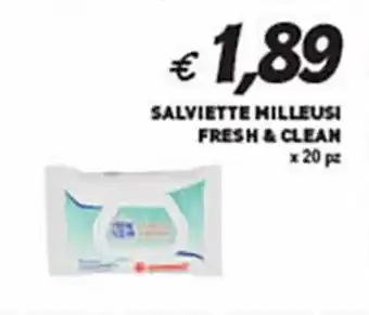 Coal SALVIETTE MILLEUSI FRESH & CLEAN x 20 pz offerta