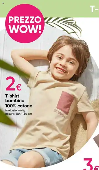 Pepco T-shirt bambino 100% cotone fantasie varie, misure: 104-134 cm offerta