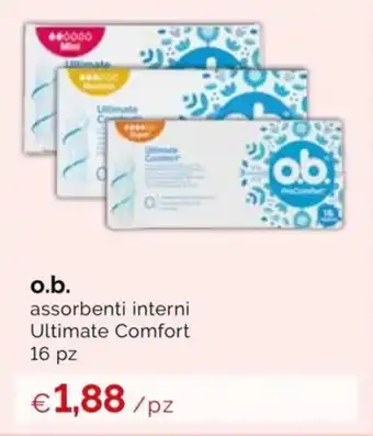 Prodet o.b. assorbenti interni Ultimate Comfort 16 pz offerta