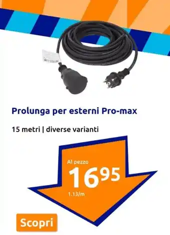 Prolunga per esterni Pro-max 15 metri | diverse varianti