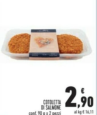 Conad City Cotoletta di salmone offerta