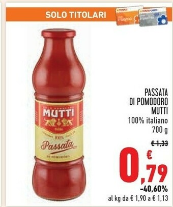 Conad City Passata di pomodoro 700 g(ml) offerta