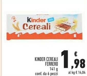 Conad City Kinder cereali offerta