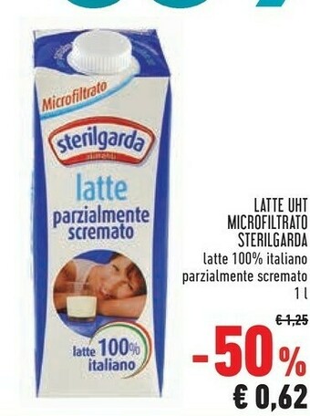 Conad Superstore Latte microfiltrato parzialmente scremato uht 1000 g(ml) offerta