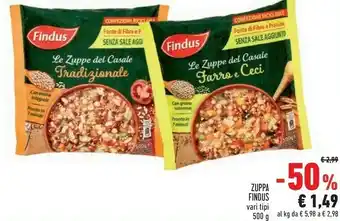 Conad Superstore Zuppa di farro e ceci con grano saraceno 500 g(ml) offerta
