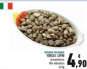 Conad Superstore Reparto pescheria vongole lupini offerta