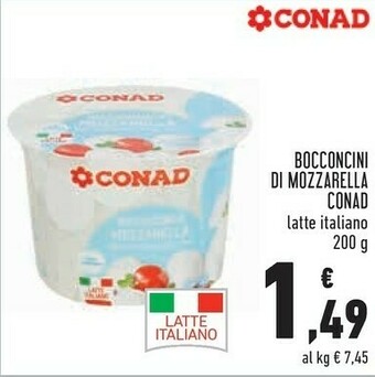 Conad Superstore Conad - bocconcini di mozzarella 200 g(ml) offerta