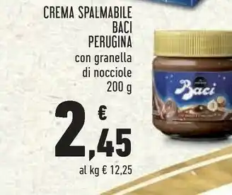 Conad Superstore Crema spalmabile baci con granella di nocciole offerta