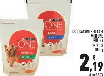 Conad Superstore One croccantini per cani mini offerta