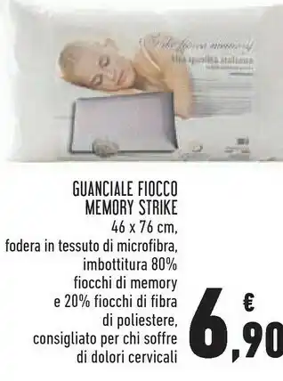 Conad Superstore Guanciale fiocco memory strike 46 x 76 cm offerta