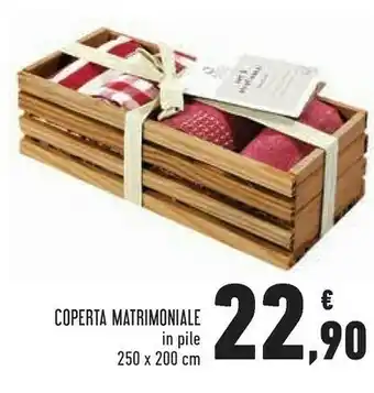 Conad Superstore Coperta matrimoniale in pile 250 x 200 cm offerta
