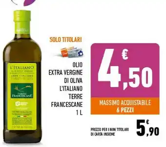 Conad Terre francescane olio extra vergine di oliva l' italiano offerta