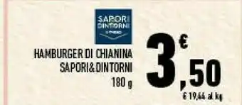 Conad Conad hamburger chianina sapori e dintorni offerta