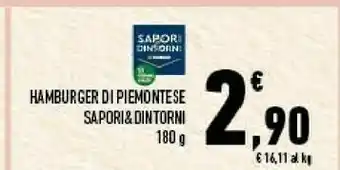 Conad Conad hamburger di piemontese sapori e dintorni offerta