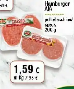 Conad Hamburger di tacchino con rosmarino 200 g(ml) offerta