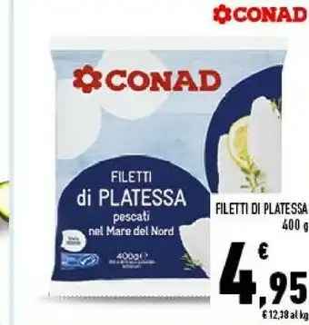 Conad Conad - filetti di platessa impanati 400 g(ml) offerta