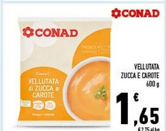 Conad Conad vellutata zucca e carote offerta