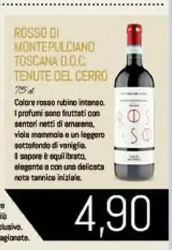 Conad Rosso di montepulciano toscana doc 75 cl offerta