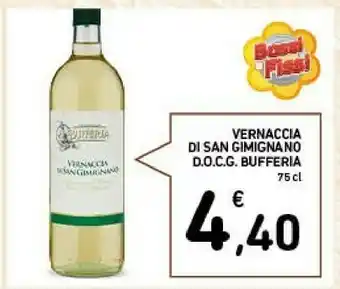 Conad Vernaccia di san gimignano docg bufferia offerta