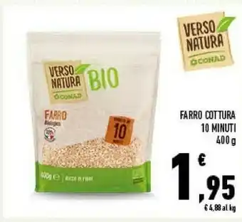Conad Farro cottura 10 minuti offerta