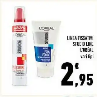 Conad L’oréal paris studio line hot liss 200ml spray per capelli donne offerta