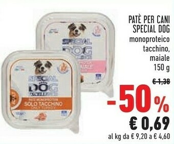 Conad Monge pate per cani special dog offerta