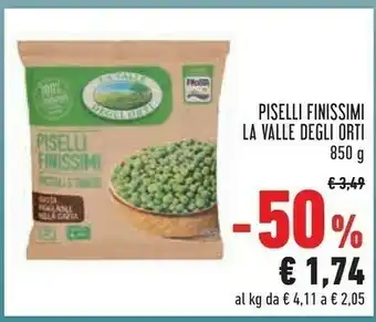 Conad La valle degli orti piselli finissimi offerta
