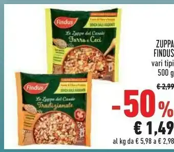 Conad Zuppa di farro e ceci con grano saraceno 500 g(ml) offerta