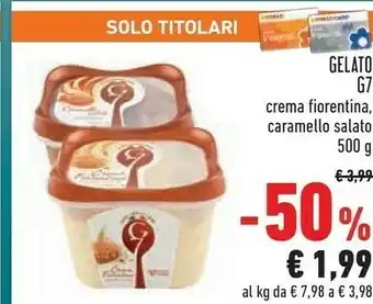 Conad G7 - crema fiorentina 500 g(ml) offerta