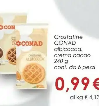 Conad Conad - crostatine albicocca 240 g(ml) offerta