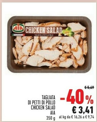 Conad Chicken salad tagliata di petti di pollo 350 g(ml) offerta