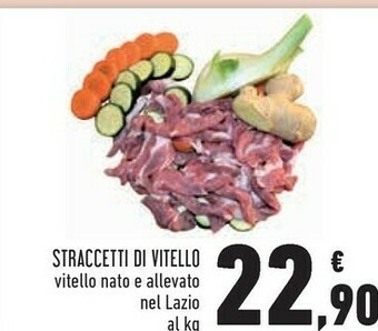 Conad Straccetti di vitello offerta