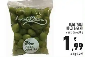Conad Conad olive verdi dolci giganti offerta