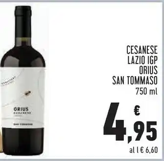 Conad Cesanese lazio igp orius offerta