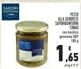 Conad Sapori & dintorni conad pesto alla genovese con basilico dop offerta