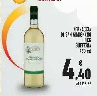Conad Vernaccia di san gimignano docg offerta