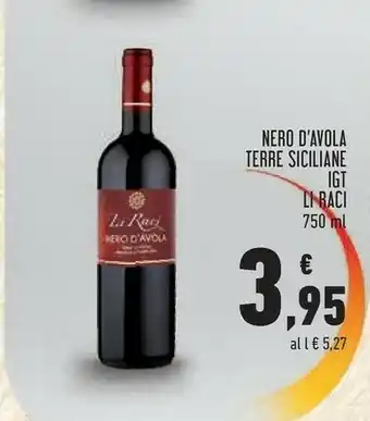 Conad Nero d'avola terre siciliane igt offerta