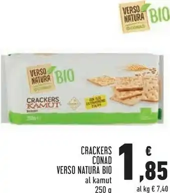 Conad Conad - crackers kamut biologici bio verso natura 250 g(ml) offerta