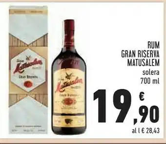 Conad Rum gran riserva matusalem solera offerta