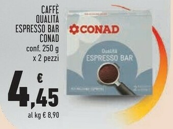 Conad Conad - qualità espresso bar 250 g(ml) offerta