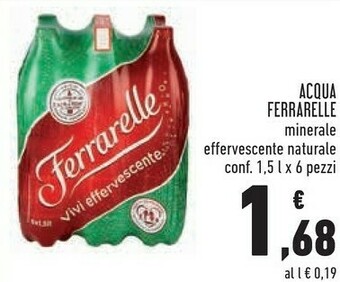 Conad Acqua minerale effervescente naturale offerta