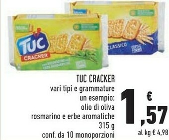 Conad Tuc cracker 315 g offerta