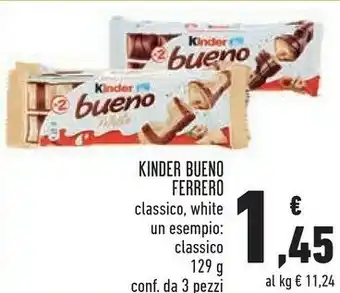 Conad Kinder bueno 129 g(ml) offerta