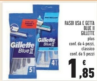 Conad Blue 2 rasoio da uomo blu offerta