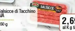 Conad City Aia salsiccia di tacchino offerta