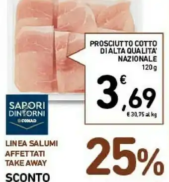 Conad City Conad prosciutto cotto dialta qualita nazionale sapori & dintorni offerta