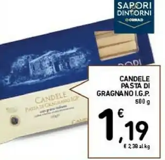 Conad City Conad candele pasta di gragnano i.g.p offerta