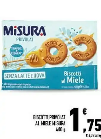 Conad City Biscotti privolat con miele 400 g(ml) offerta