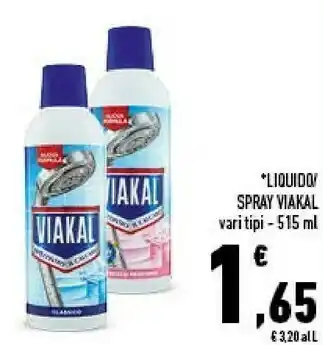 Conad City Viakal liquido spray offerta