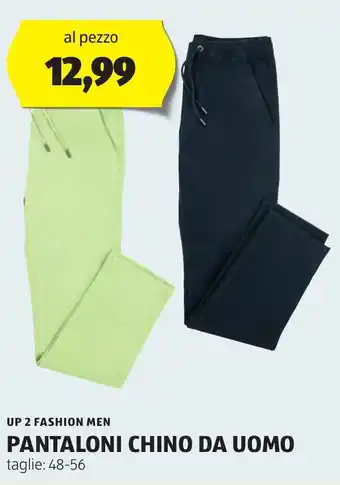 ALDI UP 2 FASHION MEN PANTALONI CHINO DA UOMO offerta